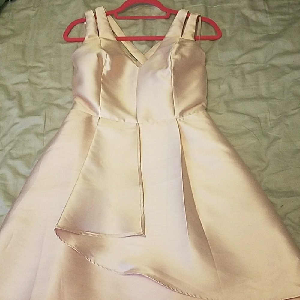 Light blush pink Adelyn Rae polyester dress